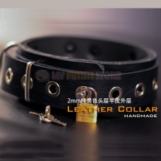 (DM505) handmade quality leather collar the alternative slave bandage can be locked collar leather fetish wear